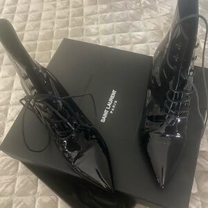 YSL boot heels